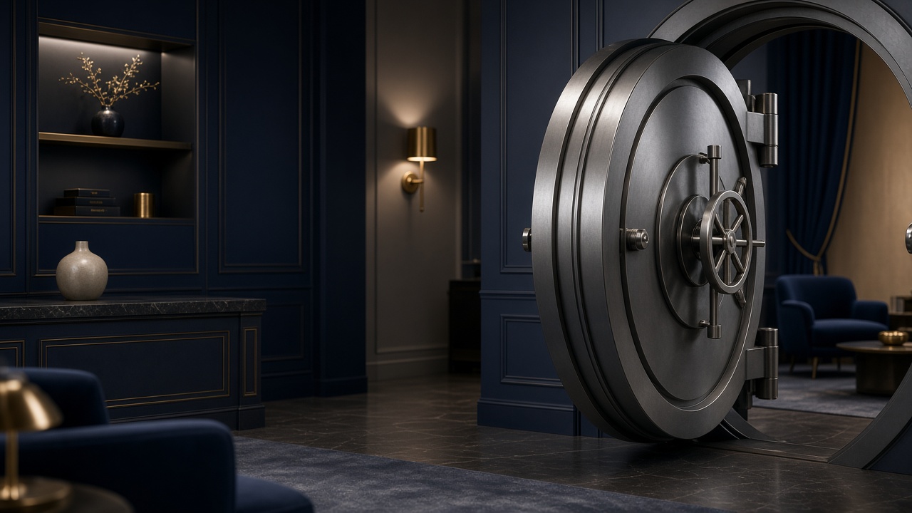 How asset protection strategy works: private bank vault door