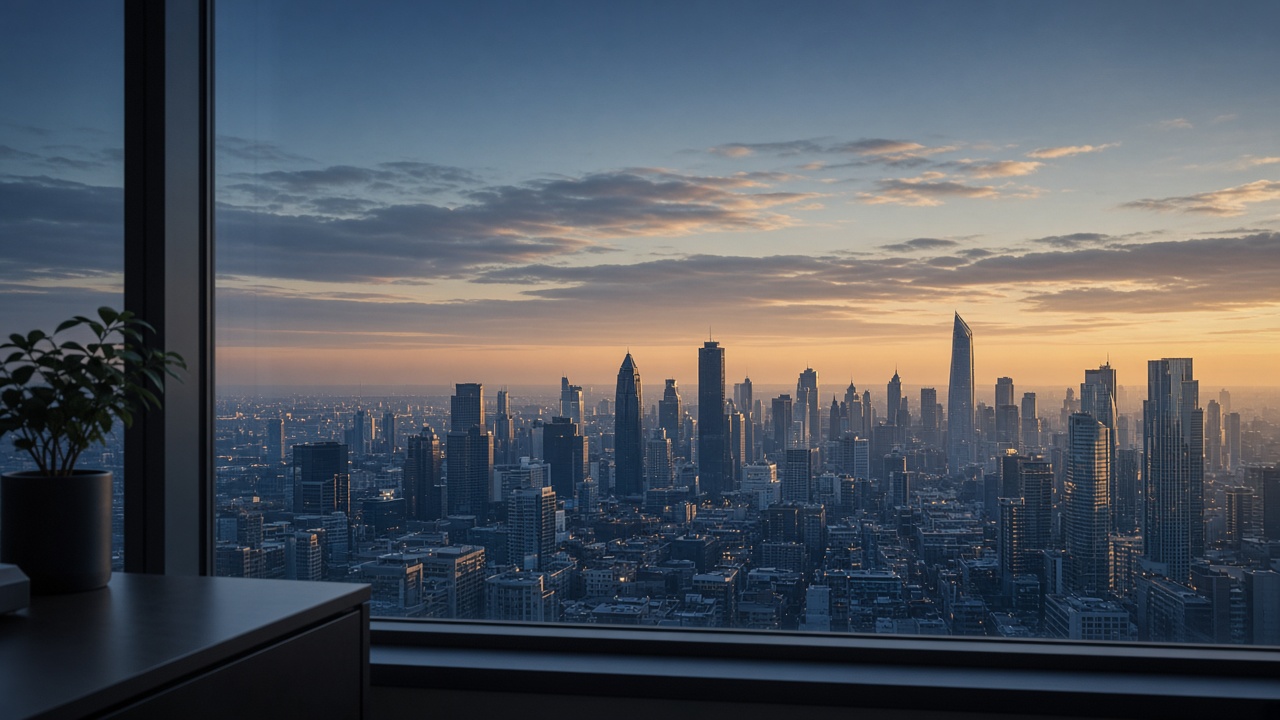 How growth mutual funds works: skyline from a high-rise office