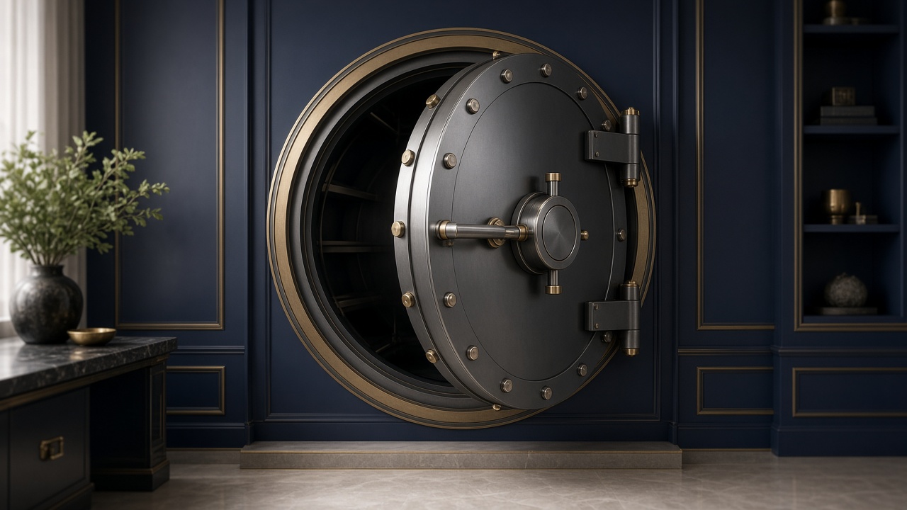 Growth mutual funds explained: private bank vault door