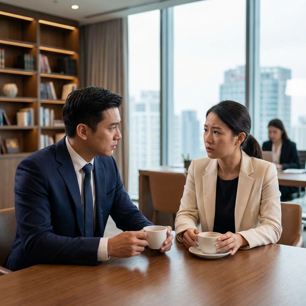 An asset protection attorney presenting an Ultra Trust strategy to a wealthy business owner as an alternative to offshore Cook Islands trust planning