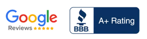 Google and Avvo review badges